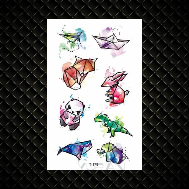 Fashion Small Sexy Black Temporary Waterproof Tattoo Cute Star Heart Tattoos Sticker Body Finger Tattoo For Kids Womens - TaTTTy