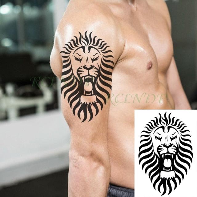 57 Sheets Temporary Tattoo Stickers Set Waterproof Temporary Tattoo Waist Arm Modern Stylish Big Black Tattoos For Womens Mens - TaTTTy