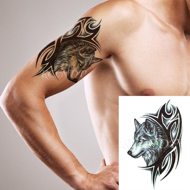 57 Sheets Temporary Tattoo Stickers Set Waterproof Temporary Tattoo Waist Arm Modern Stylish Big Black Tattoos For Womens Mens - TaTTTy