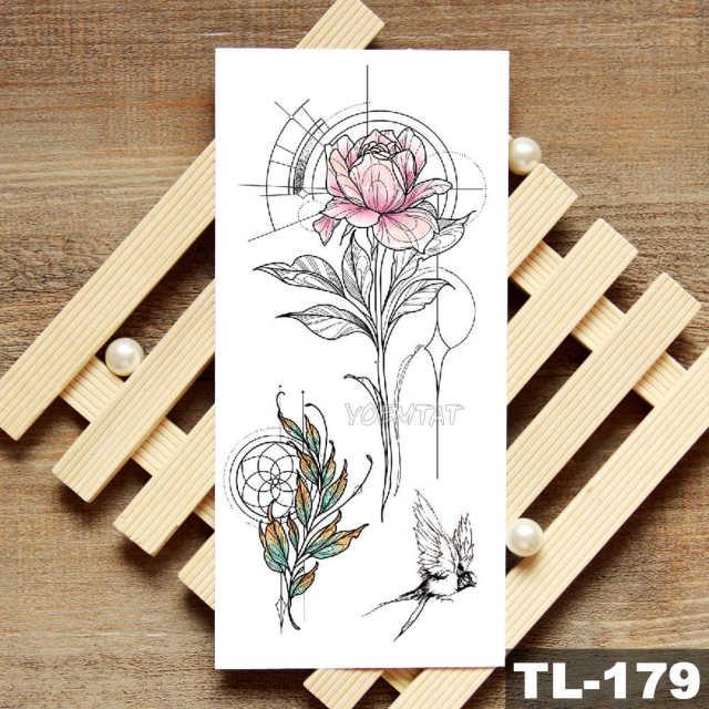 Womans Rose Flower Waterproof Temporary Tattoo Sticker For Arm Body Gorgeous Girls Tattoos - TaTTTy