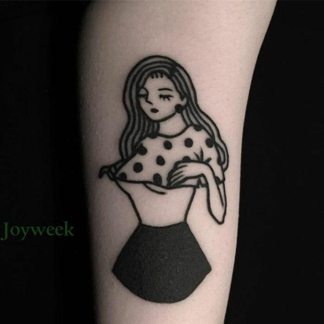 Different Small Waterproof Temporary Tattoo Sticker Cute Tatto Flash Tattoos Small Size Colorful Design for Kids Mens Womens - TaTTTy