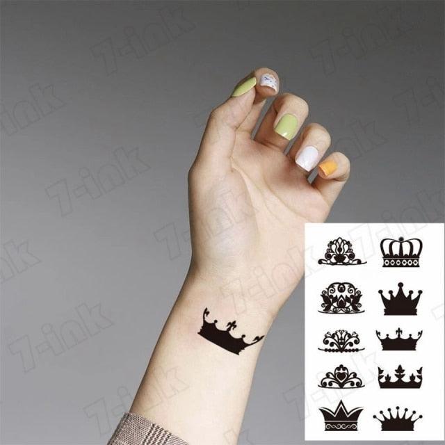 Waterproof Temporary Tattoo Lavender Stickers Butterfly Flower Luxury Small Tattoo For Body Arm - TaTTTy