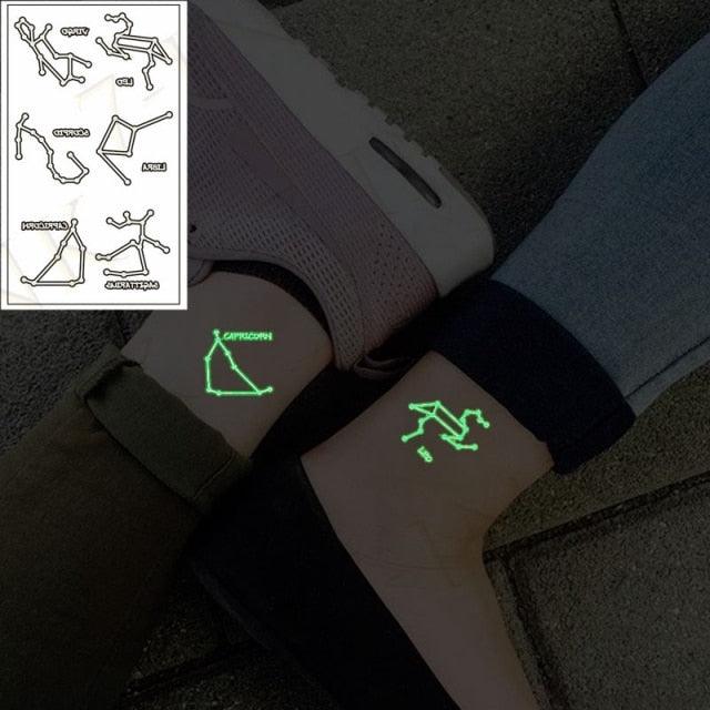 Fashion Luminous Sticker Tattoos Waterproof Temporary Different Luxury Tattoos For Womens Mens Kids - TaTTTy