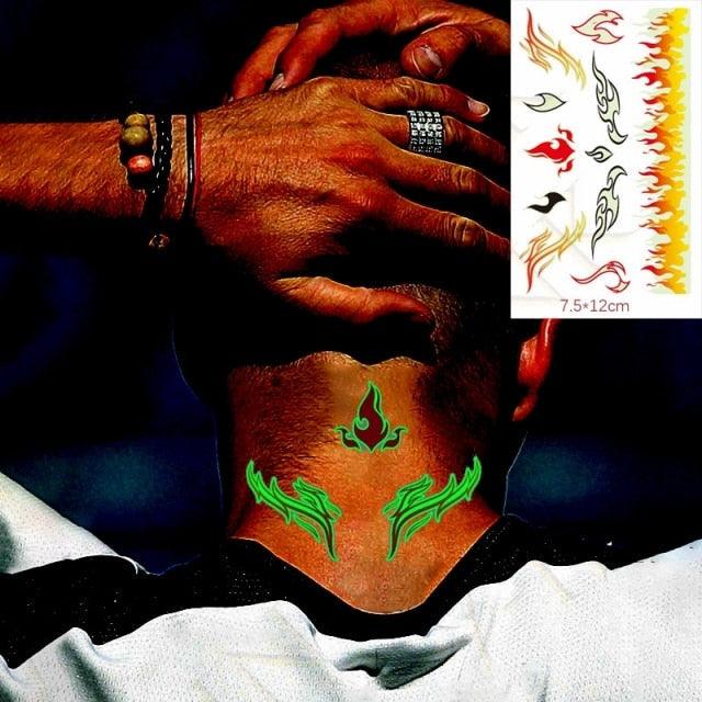 Fashion Luminous Sticker Tattoos Waterproof Temporary Different Luxury Tattoos For Womens Mens Kids - TaTTTy