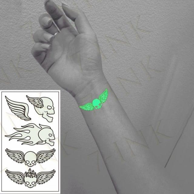 Fashion Luminous Sticker Tattoos Waterproof Temporary Different Luxury Tattoos For Womens Mens Kids - TaTTTy