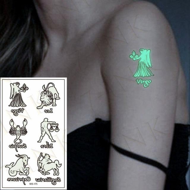 Fashion Luminous Sticker Tattoos Waterproof Temporary Different Luxury Tattoos For Womens Mens Kids - TaTTTy