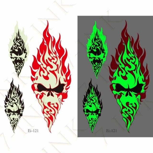 Fashion Luminous Sticker Tattoos Waterproof Temporary Different Luxury Tattoos For Womens Mens Kids - TaTTTy