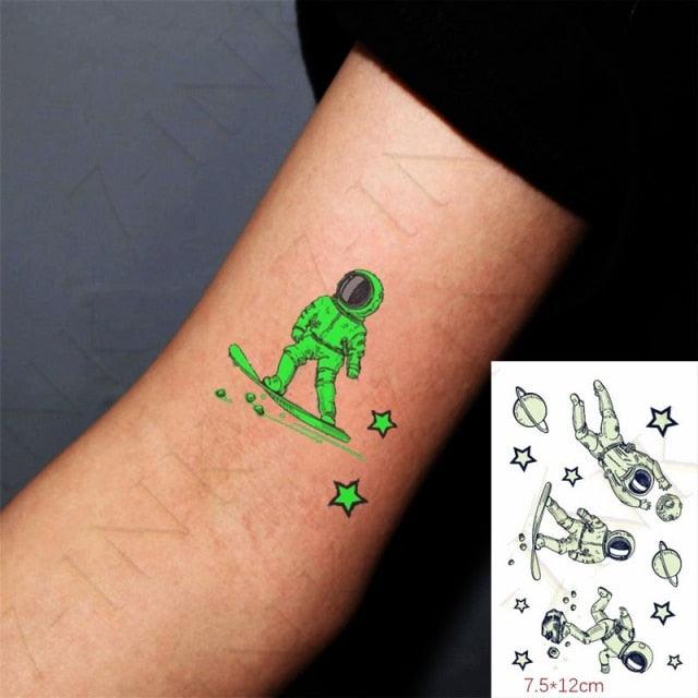 Fashion Luminous Sticker Tattoos Waterproof Temporary Different Luxury Tattoos For Womens Mens Kids - TaTTTy