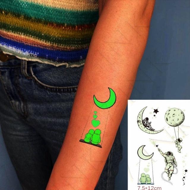 Fashion Luminous Sticker Tattoos Waterproof Temporary Different Luxury Tattoos For Womens Mens Kids - TaTTTy