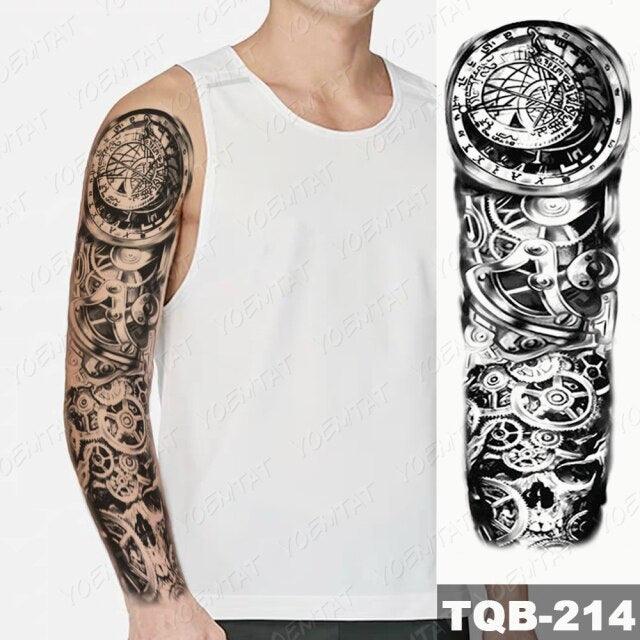 Full Women Man Realistic Waterproof Temporary Tattoo Tiger Stickers Luxury Big Design For Arm Thigh - TaTTTy