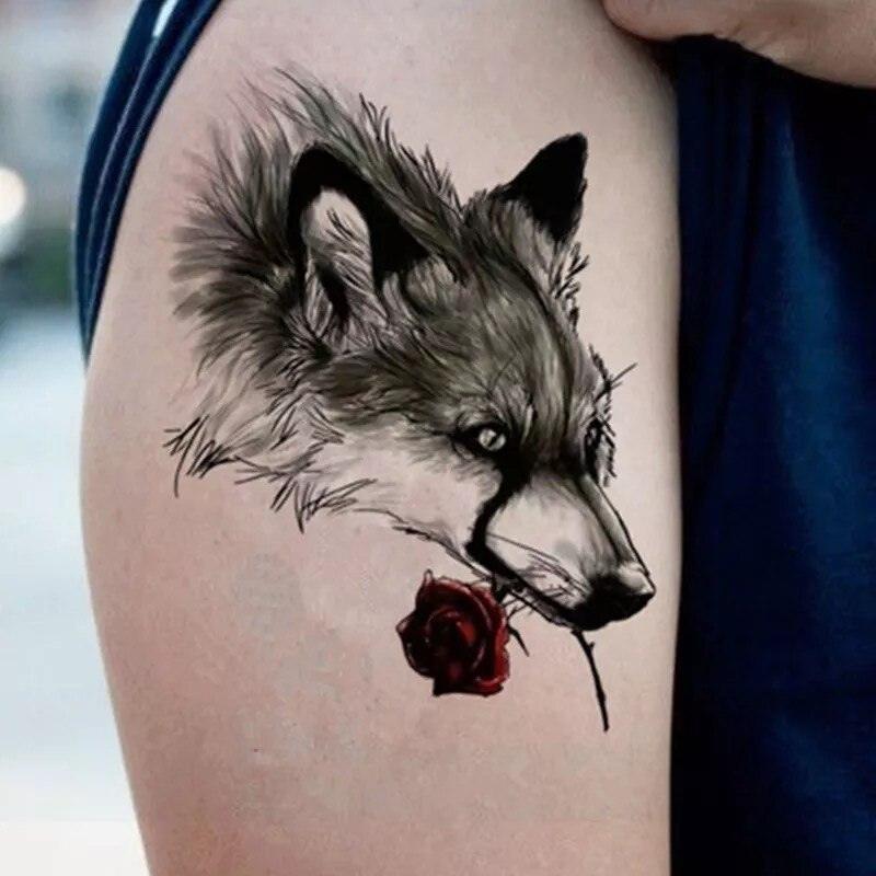 Elegant Temporary Waterproof Tattoos Big Tribal Sticker Black Large Body Art Makeup Fake Tattoo For Mens Womens - TaTTTy