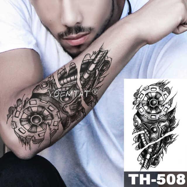 Realistic Temporary Lion Wolf Sticker Tattoo Waterproof  Elegant Body Arm Warrior Tattoo For Mens - TaTTTy