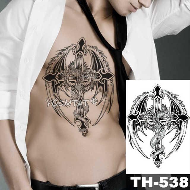 Realistic Temporary Lion Wolf Sticker Tattoo Waterproof  Elegant Body Arm Warrior Tattoo For Mens - TaTTTy
