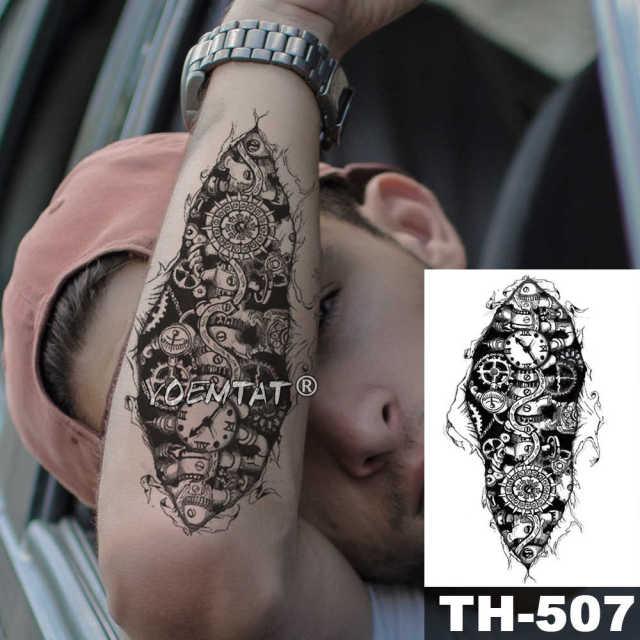 Realistic Temporary Lion Wolf Sticker Tattoo Waterproof  Elegant Body Arm Warrior Tattoo For Mens - TaTTTy