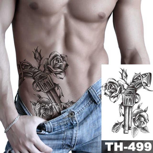 Realistic Temporary Lion Wolf Sticker Tattoo Waterproof  Elegant Body Arm Warrior Tattoo For Mens - TaTTTy