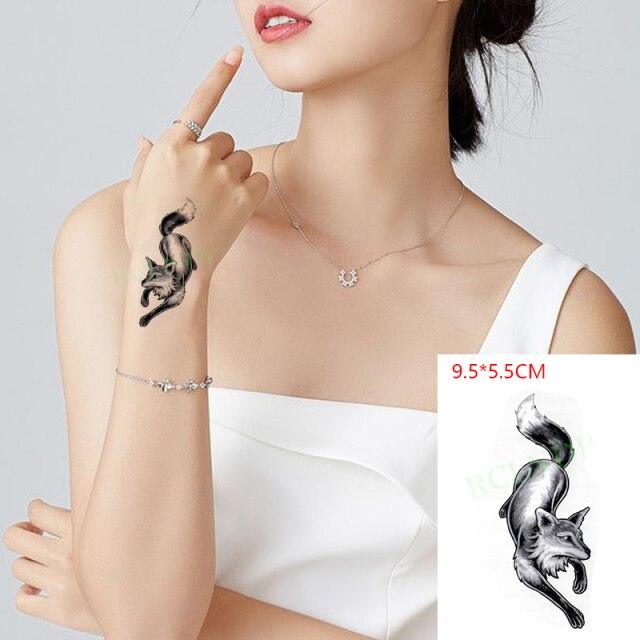 Waterproof Animal Temporary Tattoo Sticker Wolf Modern Tatoo Foot Neck Luxury Tattoos For Men Women - TaTTTy