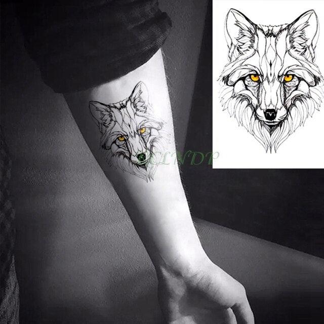 Waterproof Animal Temporary Tattoo Sticker Wolf Modern Tatoo Foot Neck Luxury Tattoos For Men Women - TaTTTy
