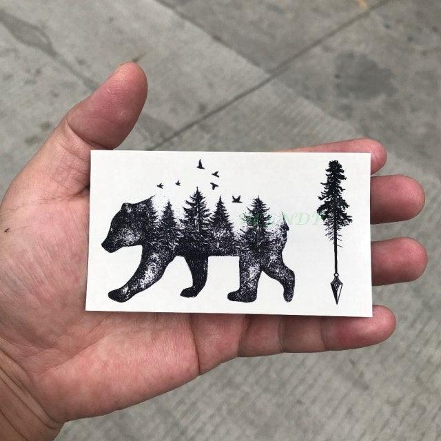 Waterproof Animal Temporary Tattoo Sticker Wolf Modern Tatoo Foot Neck Luxury Tattoos For Men Women - TaTTTy