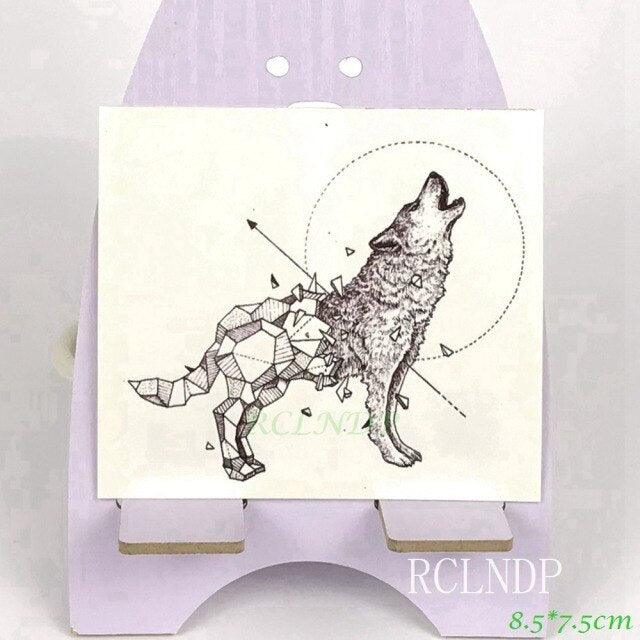 Waterproof Animal Temporary Tattoo Sticker Wolf Modern Tatoo Foot Neck Luxury Tattoos For Men Women - TaTTTy