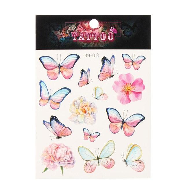 Waterproof Colorful Butterfly Temporary 3D Stickers Body Tattoos Various Styles For Womens - TaTTTy