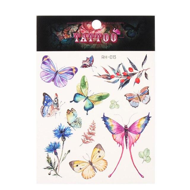 Waterproof Colorful Butterfly Temporary 3D Stickers Body Tattoos Various Styles For Womens - TaTTTy