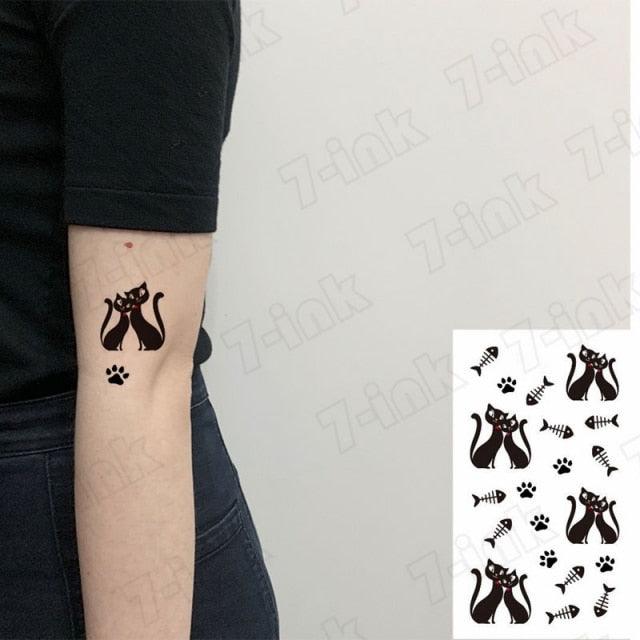 Waterproof Temporary Tattoo Lavender Stickers Butterfly Flower Luxury Small Tattoo For Body Arm - TaTTTy