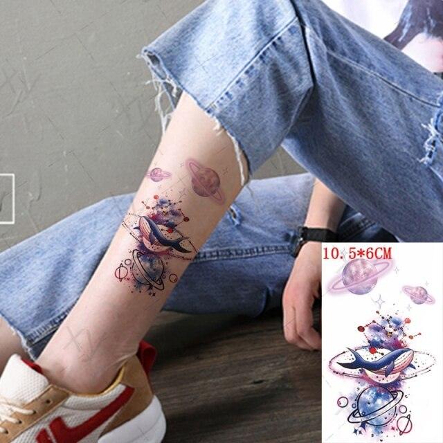 Waterproof Temporary Tattoo Lavender Stickers Butterfly Flower Luxury Small Tattoo For Body Arm - TaTTTy