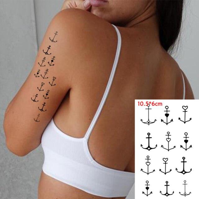Waterproof Temporary Tattoo Lavender Stickers Butterfly Flower Luxury Small Tattoo For Body Arm - TaTTTy