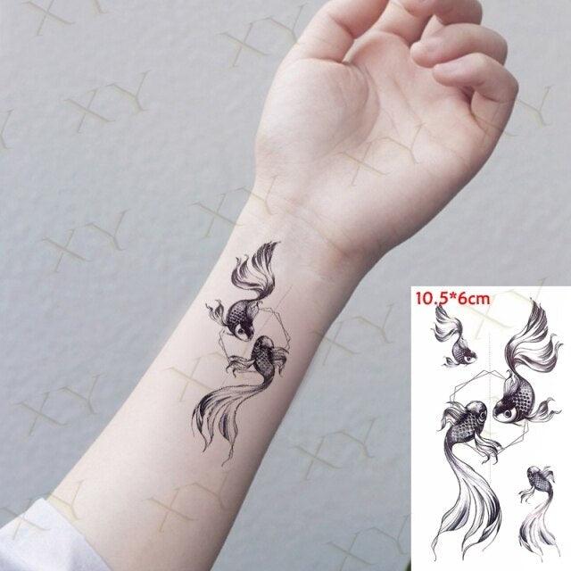 Waterproof Temporary Tattoo Lavender Stickers Butterfly Flower Luxury Small Tattoo For Body Arm - TaTTTy