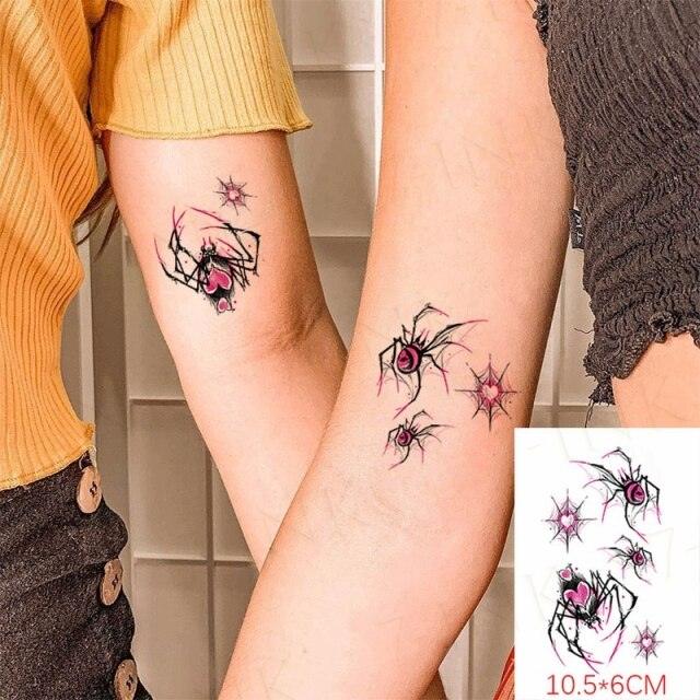 Waterproof Temporary Tattoo Lavender Stickers Butterfly Flower Luxury Small Tattoo For Body Arm - TaTTTy