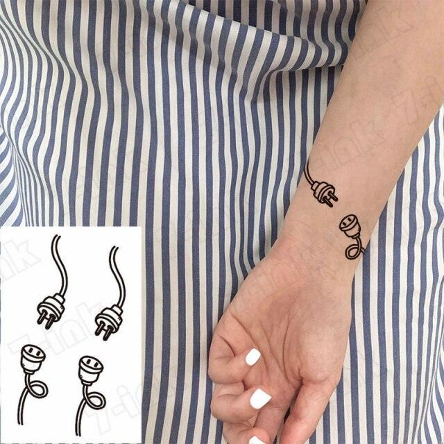 Waterproof Temporary Tattoo Lavender Stickers Butterfly Flower Luxury Small Tattoo For Body Arm - TaTTTy
