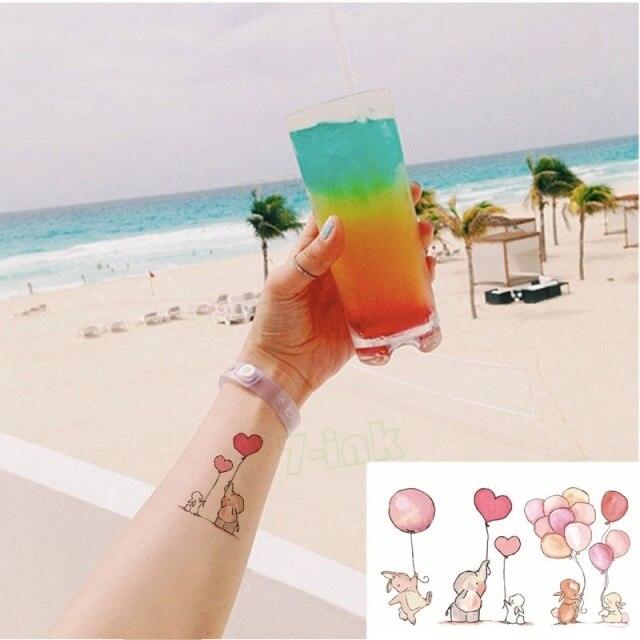 Waterproof Temporary Tattoo Lavender Stickers Butterfly Flower Luxury Small Tattoo For Body Arm - TaTTTy