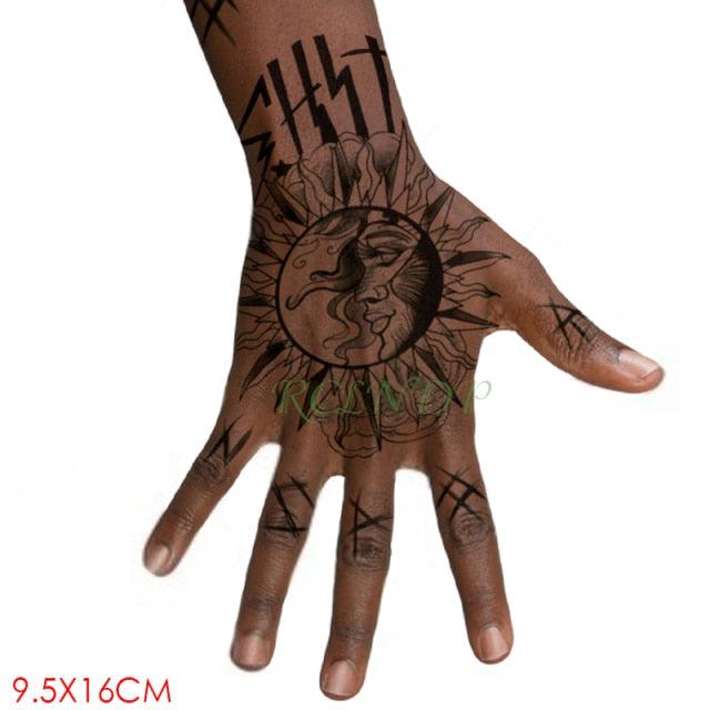 Waterproof Womens Temporary Sticker Tattoo Flower Rose Realistic Sketches For Arm Hand - TaTTTy
