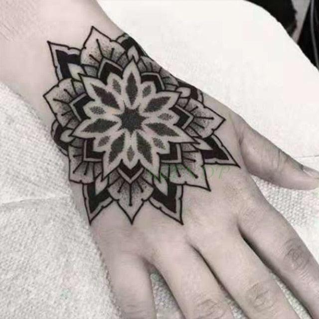 Waterproof Womens Temporary Sticker Tattoo Flower Rose Realistic Sketches For Arm Hand - TaTTTy
