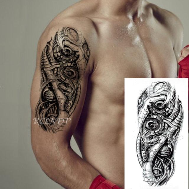 Waterproof Womens Temporary Sticker Tattoo Flower Rose Realistic Sketches For Arm Hand - TaTTTy