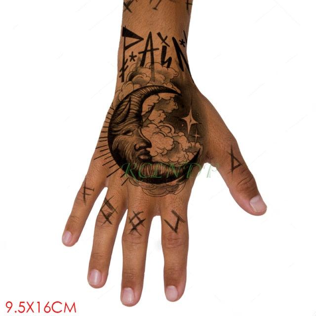 Waterproof Womens Temporary Sticker Tattoo Flower Rose Realistic Sketches For Arm Hand - TaTTTy