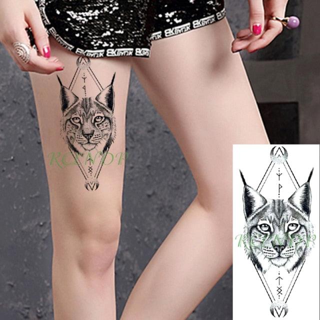 Waterproof Womens Temporary Sticker Tattoo Flower Rose Realistic Sketches For Arm Hand - TaTTTy