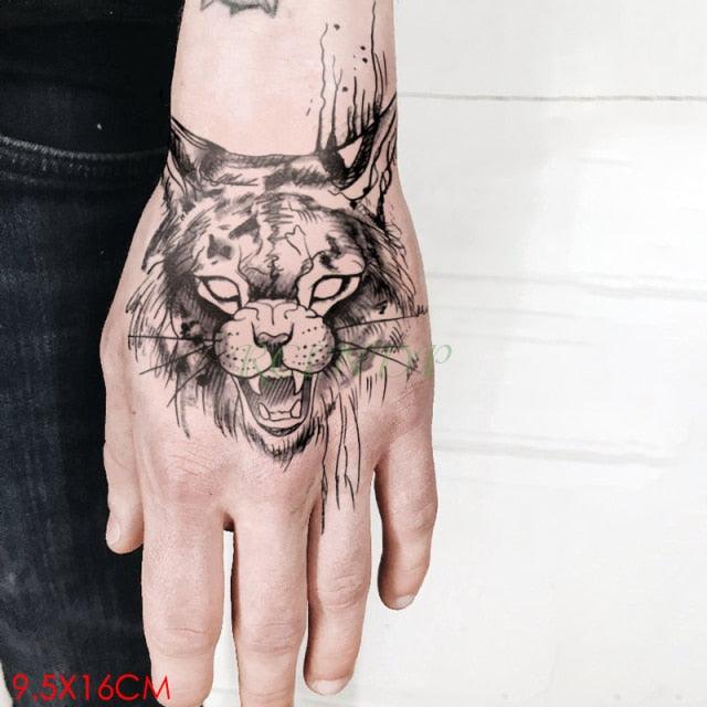 Waterproof Womens Temporary Sticker Tattoo Flower Rose Realistic Sketches For Arm Hand - TaTTTy
