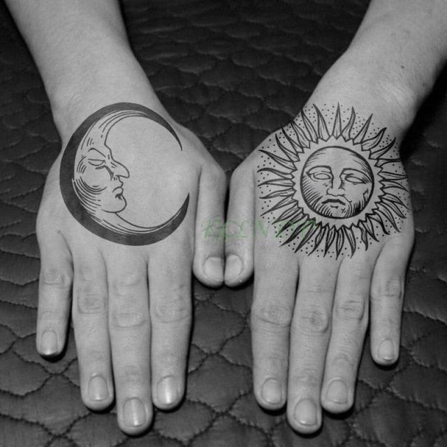 Waterproof Womens Temporary Sticker Tattoo Flower Rose Realistic Sketches For Arm Hand - TaTTTy