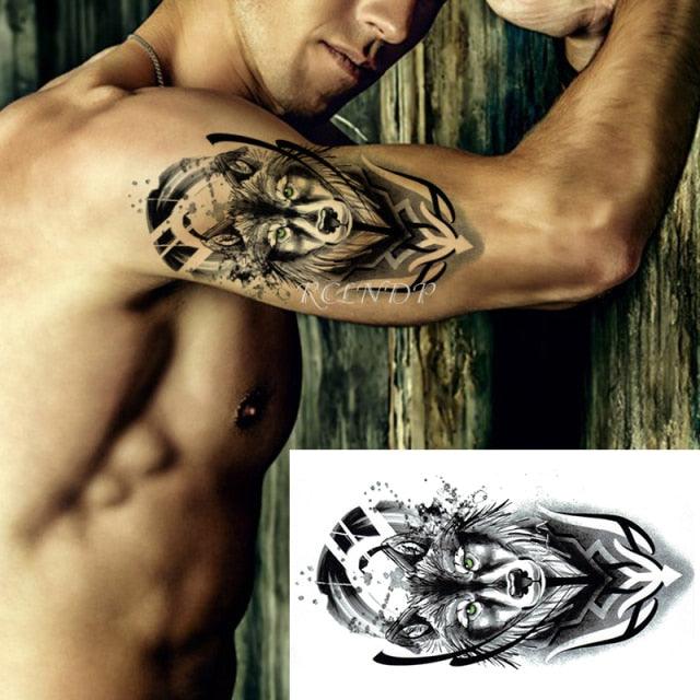 Waterproof Womens Temporary Sticker Tattoo Flower Rose Realistic Sketches For Arm Hand - TaTTTy