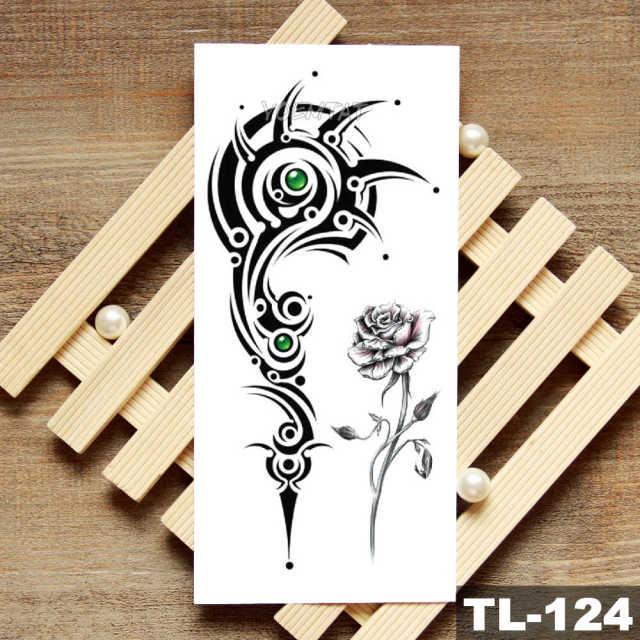 Womans Rose Flower Waterproof Temporary Tattoo Sticker For Arm Body Gorgeous Girls Tattoos - TaTTTy