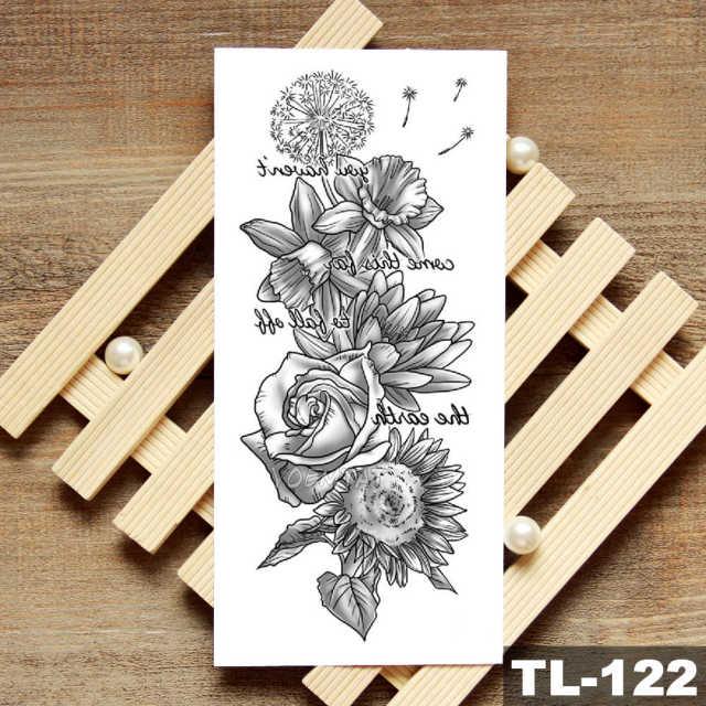 Womans Rose Flower Waterproof Temporary Tattoo Sticker For Arm Body Gorgeous Girls Tattoos - TaTTTy