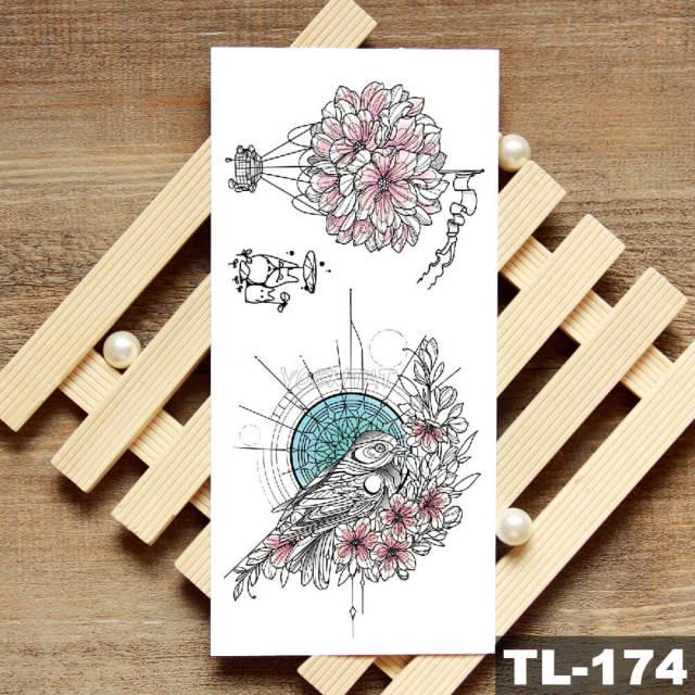 Womans Rose Flower Waterproof Temporary Tattoo Sticker For Arm Body Gorgeous Girls Tattoos - TaTTTy