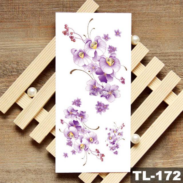 Womans Rose Flower Waterproof Temporary Tattoo Sticker For Arm Body Gorgeous Girls Tattoos - TaTTTy