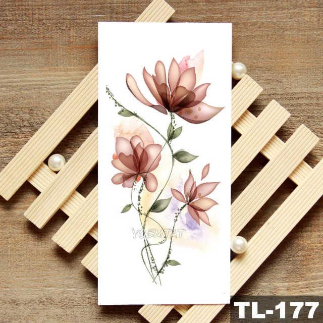 Womans Rose Flower Waterproof Temporary Tattoo Sticker For Arm Body Gorgeous Girls Tattoos - TaTTTy