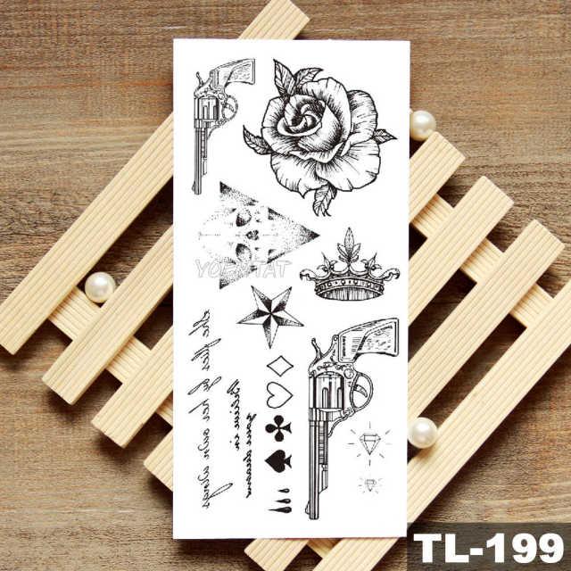 Womans Rose Flower Waterproof Temporary Tattoo Sticker For Arm Body Gorgeous Girls Tattoos - TaTTTy