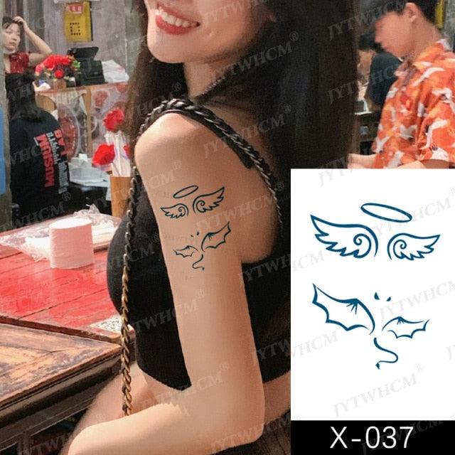 Women's Different Stickers Tattoo Temporary Waterproof Neck Arm Leg Tattoo Colorful Design - TaTTTy