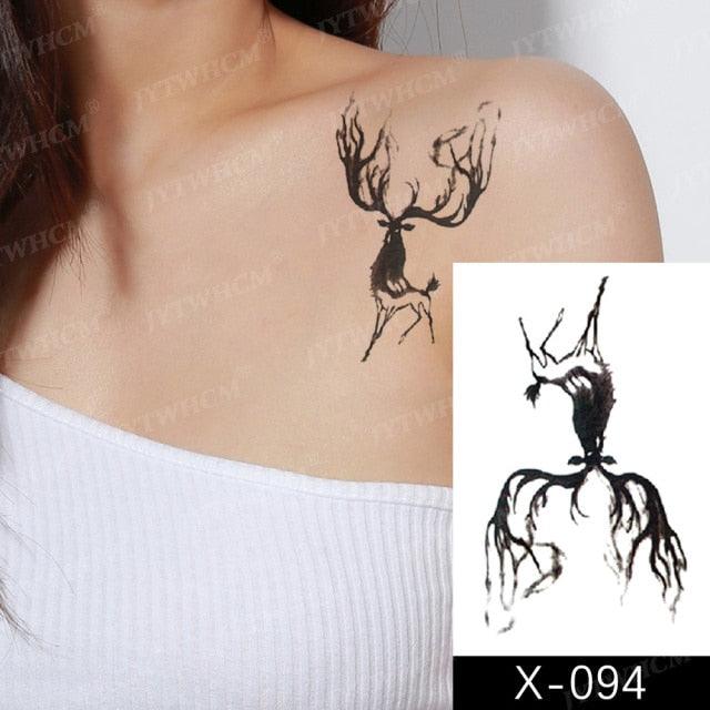 Women's Different Stickers Tattoo Temporary Waterproof Neck Arm Leg Tattoo Colorful Design - TaTTTy