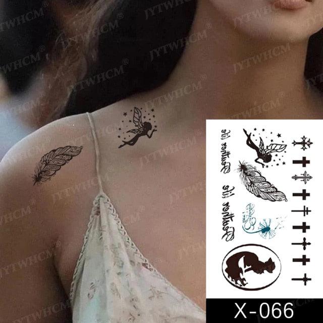 Women's Different Stickers Tattoo Temporary Waterproof Neck Arm Leg Tattoo Colorful Design - TaTTTy