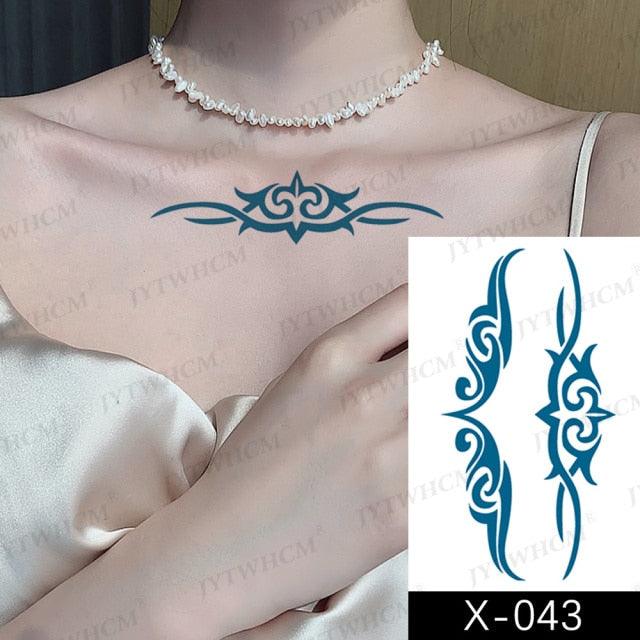Women's Different Stickers Tattoo Temporary Waterproof Neck Arm Leg Tattoo Colorful Design - TaTTTy
